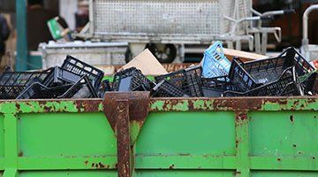 Weekly Trash Collection — Pile of Plastic Waste in Taylors, SC Weekly Trash Collection — Pile of Plastic Waste in Taylors, SC