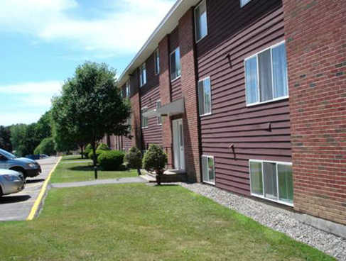 Maple knoll exterior side of building