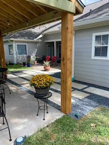 outdoor patio and walkway installation