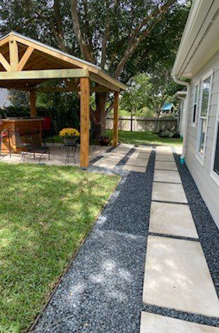 outdoor patio and walkway installation