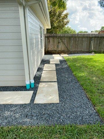 outdoor patio and walkway installation
