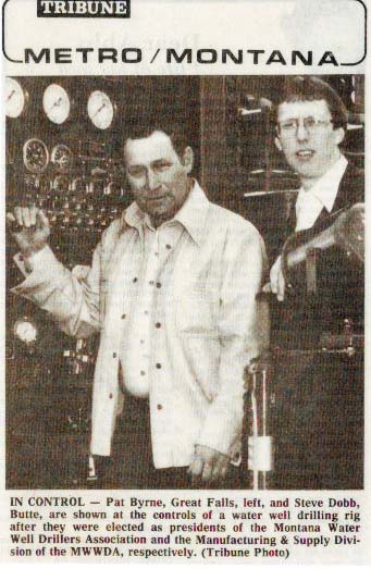 Pat Byrne Drilling Newspaper Article