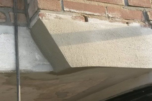 betonschade foto voorbeeld
