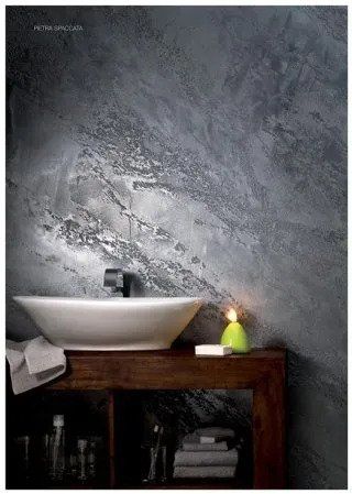 parete bagno in pietra spaccata