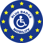 Our Logo our blue badge mobility logo