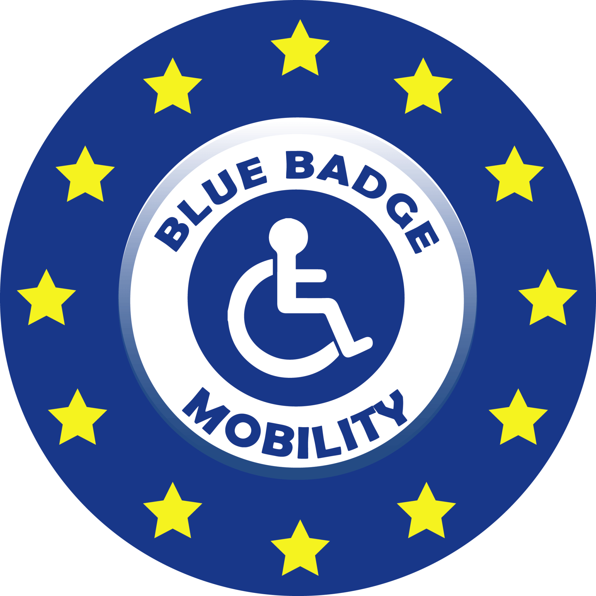 Our Logo our blue badge mobility logo