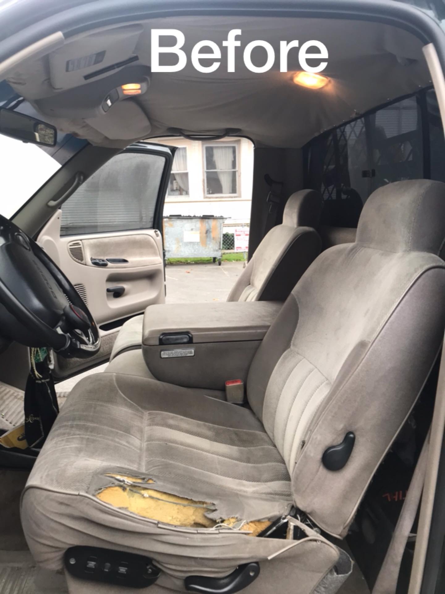 Before new upholstery