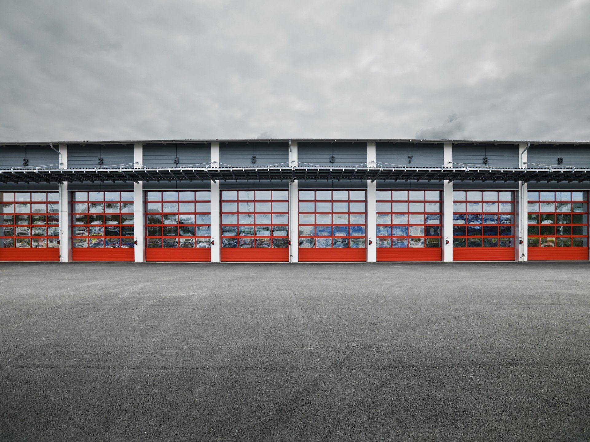 Red Industrial Factory Doors — Gardena, Ca — R & S Overhead Doors of South Bay