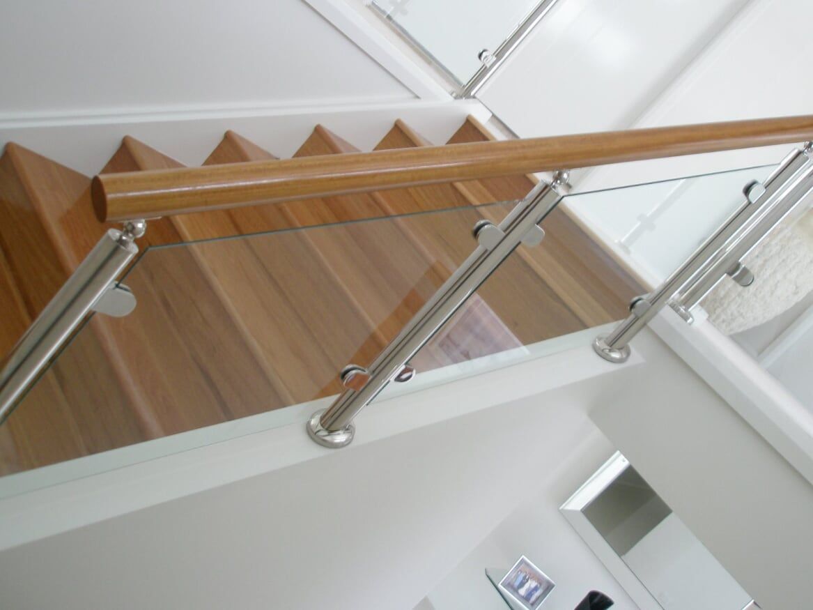 Wooden Hand Rail with Glass Balustrade — Projects in Wauchope, NSW