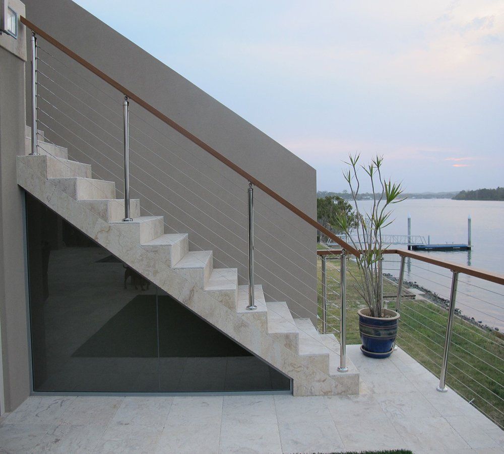 Outside Concrete Stairs — HERC Equipment in Wauchope, NSW