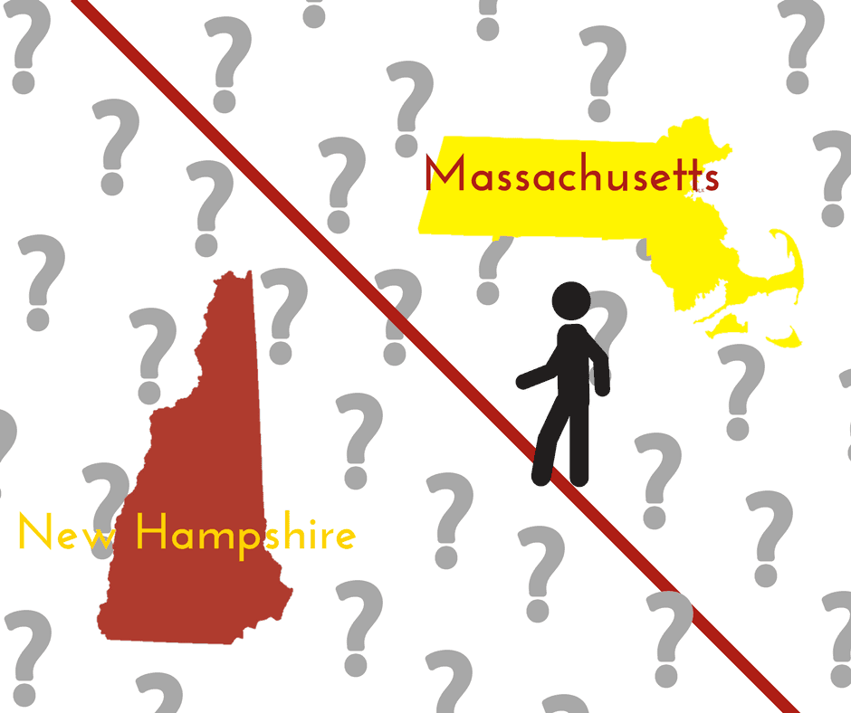 A map of massachusetts and new hampshire