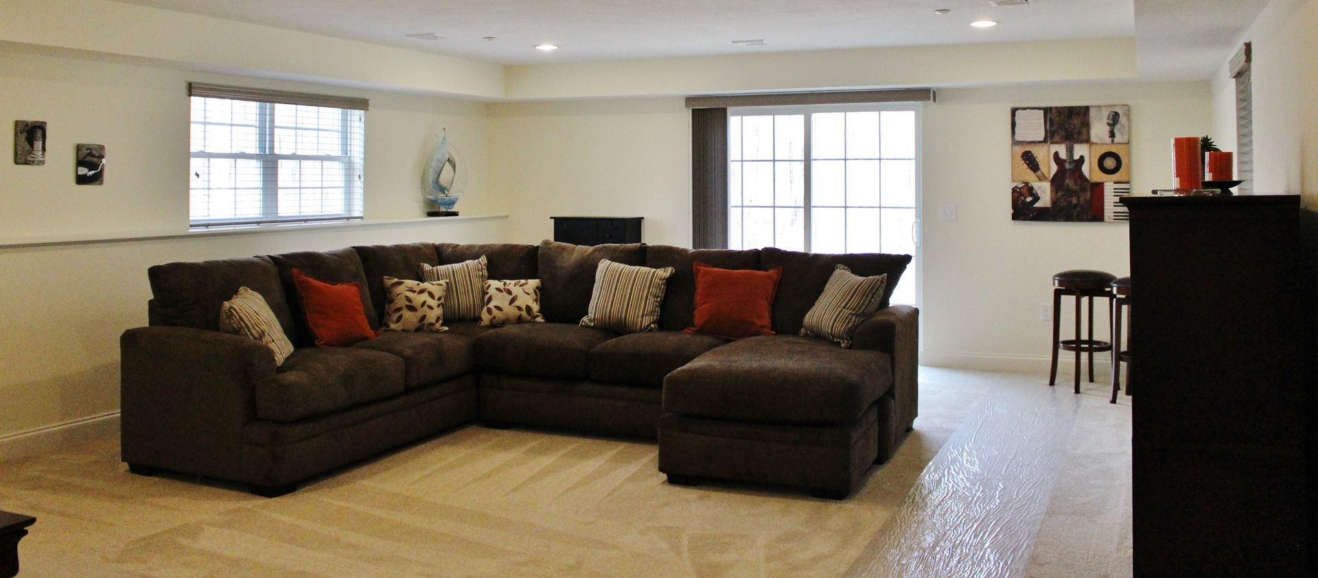 Sawmill Ridge Atkinson NH New Homes Finished Basement