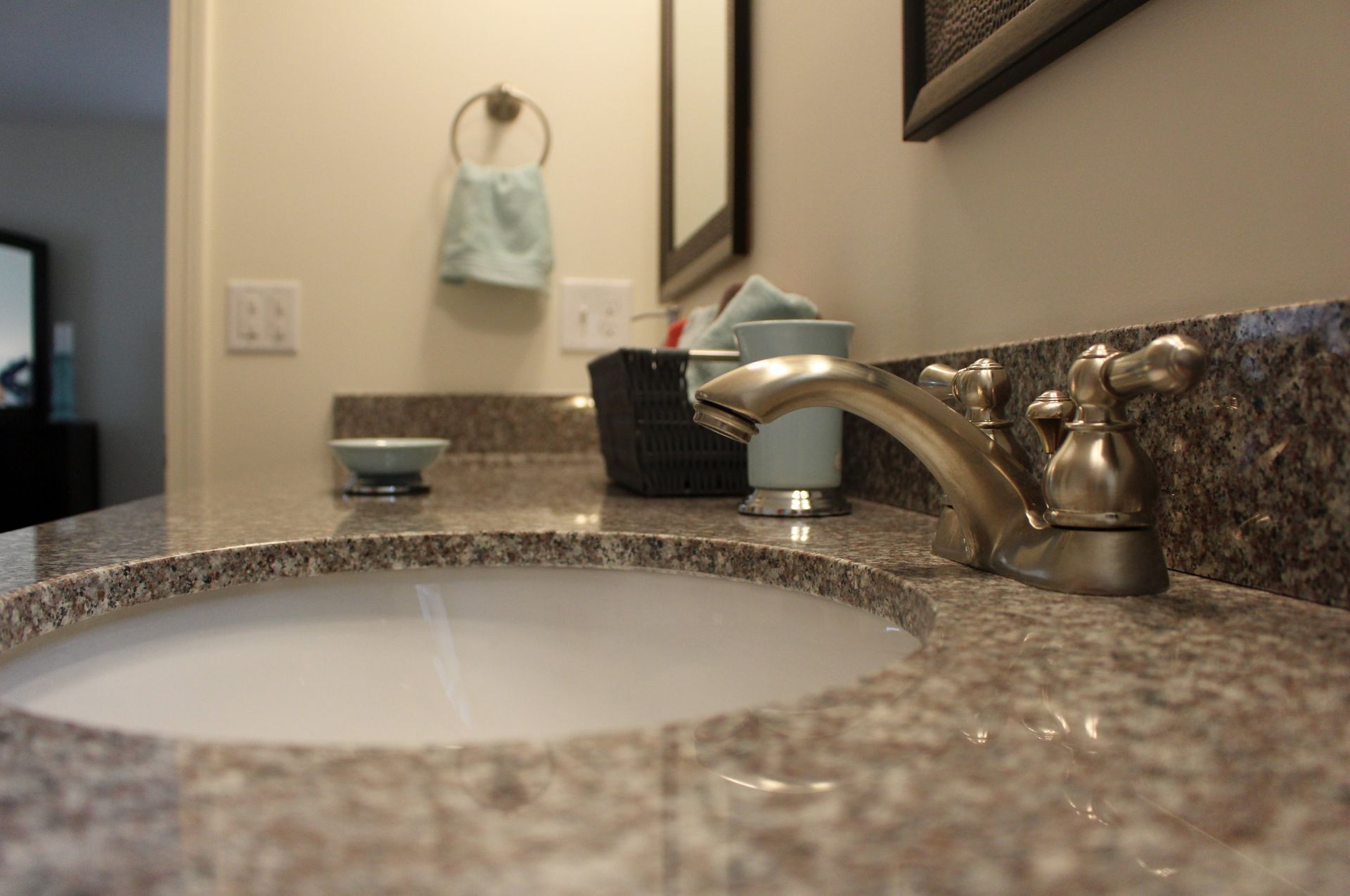 Sawmill Ridge Atkinson NH New Homes Bath with Brushed Nickel Finishes