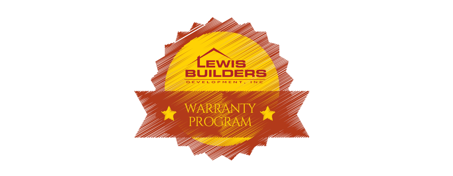 A lewis builders warranty program logo on a white background.