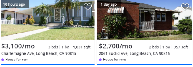 Available Rentals in Long Beach