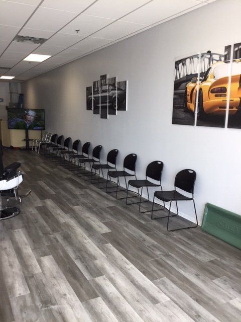 barber shop waiting area