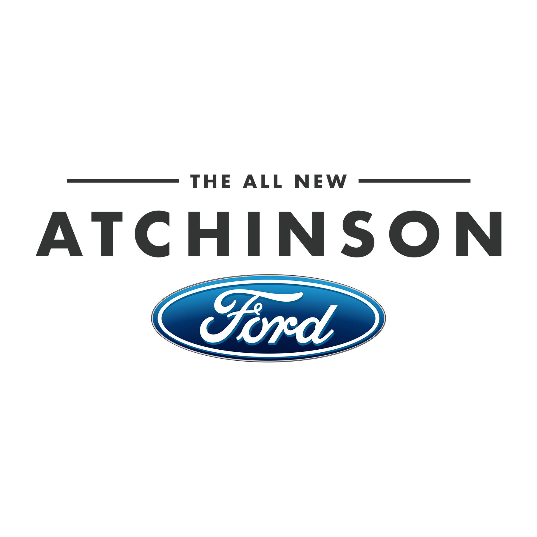 The all new atchinson ford logo is shown on a white background.