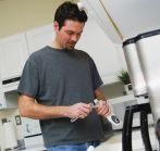 one of our gas fitters on the job in Mildura