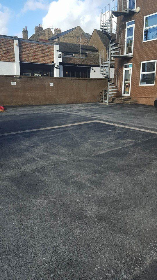 newly installed asphalt surface