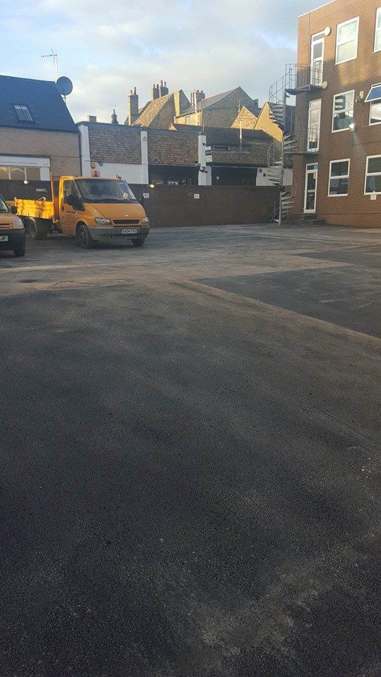 high-quality road surface installed