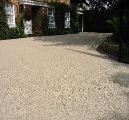 newly installed driveway