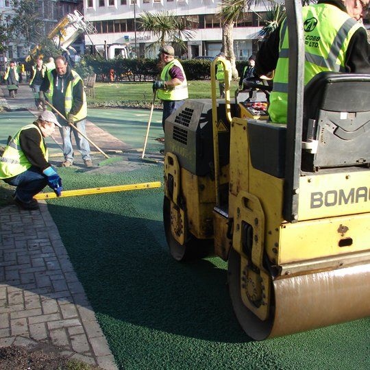 machinery for surface laying