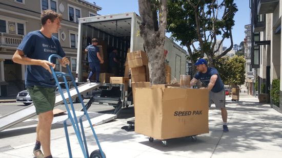 Long-Distance Movers Handling Boxes