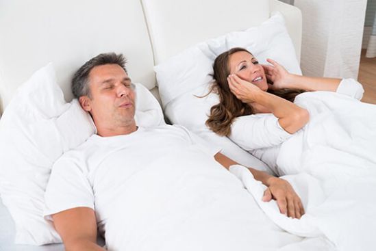 Husband Snoring While Sleeping — Bristol, TN — McMillin & Christian Family Dentistry Husband Snoring While Sleeping — Bristol, TN — McMillin & Christian Family Dentistry
