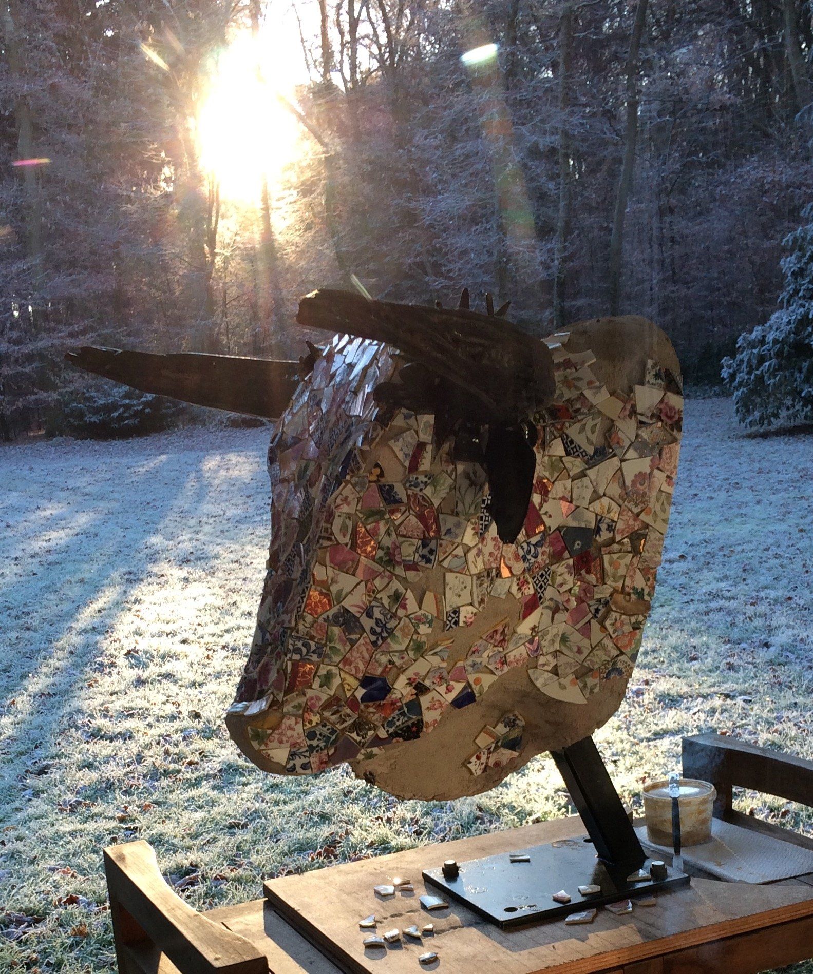 beelden in mozaïek