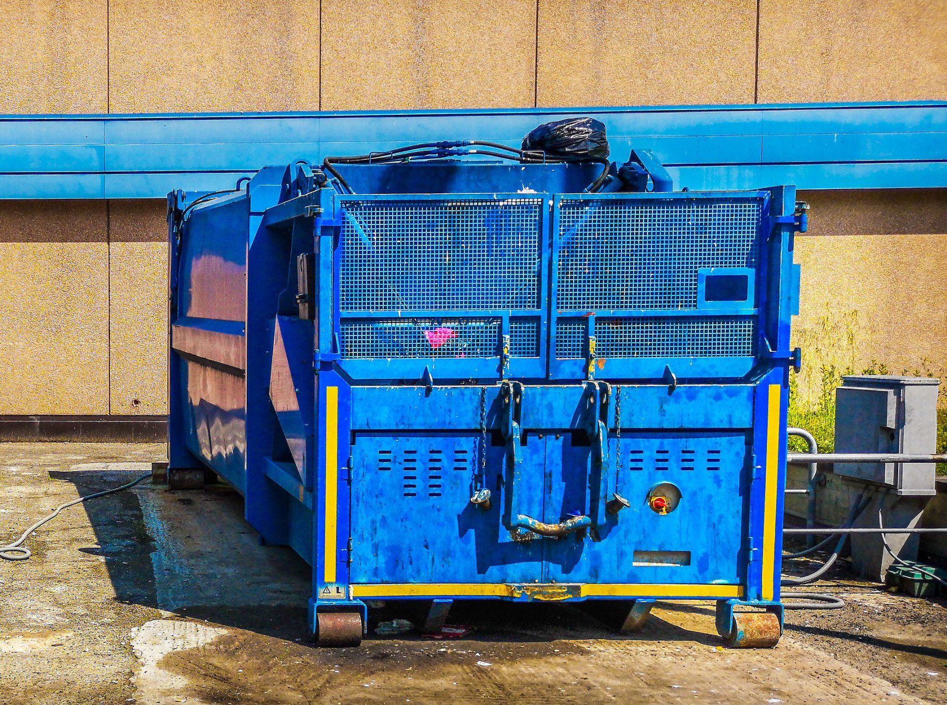 A container for scrap metal recycling in Miami, FL A container for scrap metal recycling in Miami, FL
