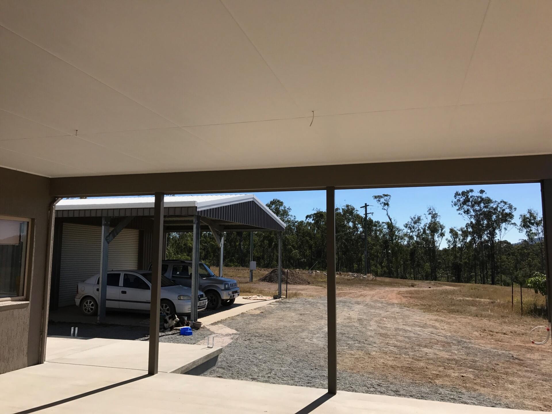 Concrete patio