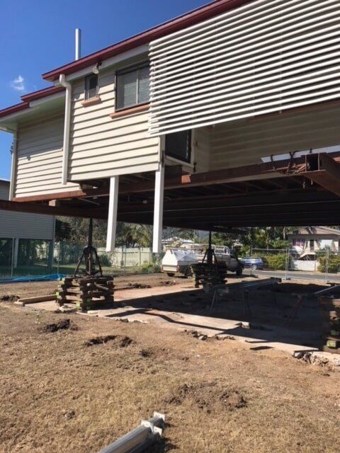 Laying house down