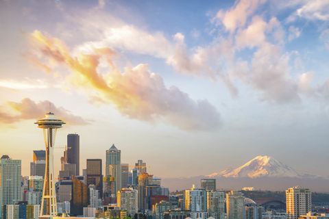 View of downtown Seattle skyline