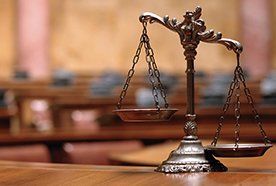A set of weighing scales