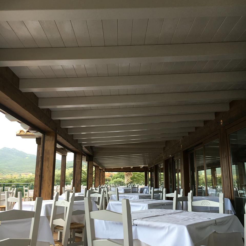 copertura in legno per veranda