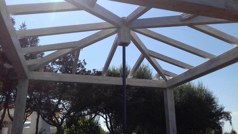 struttura in legno per gazebo