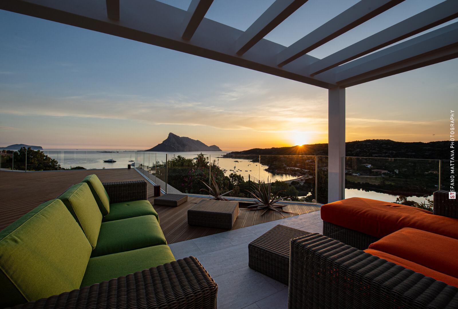veranda con tettoia in legno
