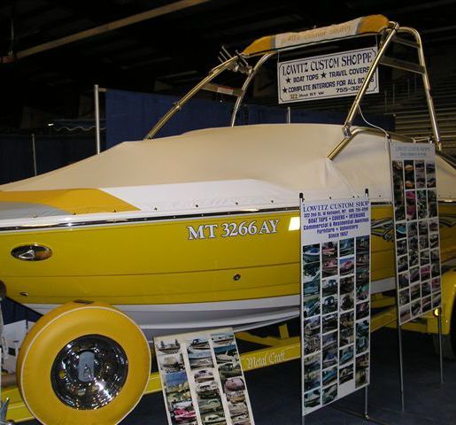 Custom boat cover made by one of our upholsterer in Kalispell, MT