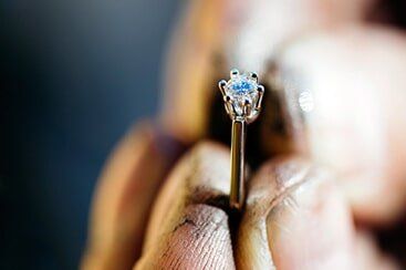 Making a Diamond Ring — Anniversary Rings in Ankeny, IA Making a Diamond Ring — Anniversary Rings in Ankeny, IA