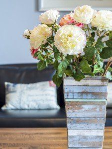 A vase with flowers