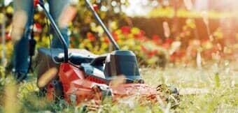 Lawn Maintenance — Lawn Mower Cutting Grass in Belleville, IL Lawn Maintenance — Lawn Mower Cutting Grass in Belleville, IL