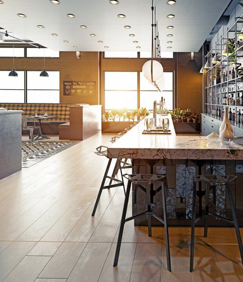 Modern Restaurant Interior Design — Dayton, OH — Total Home Pros & CCM Modern Restaurant Interior Design — Dayton, OH — Total Home Pros & CCM