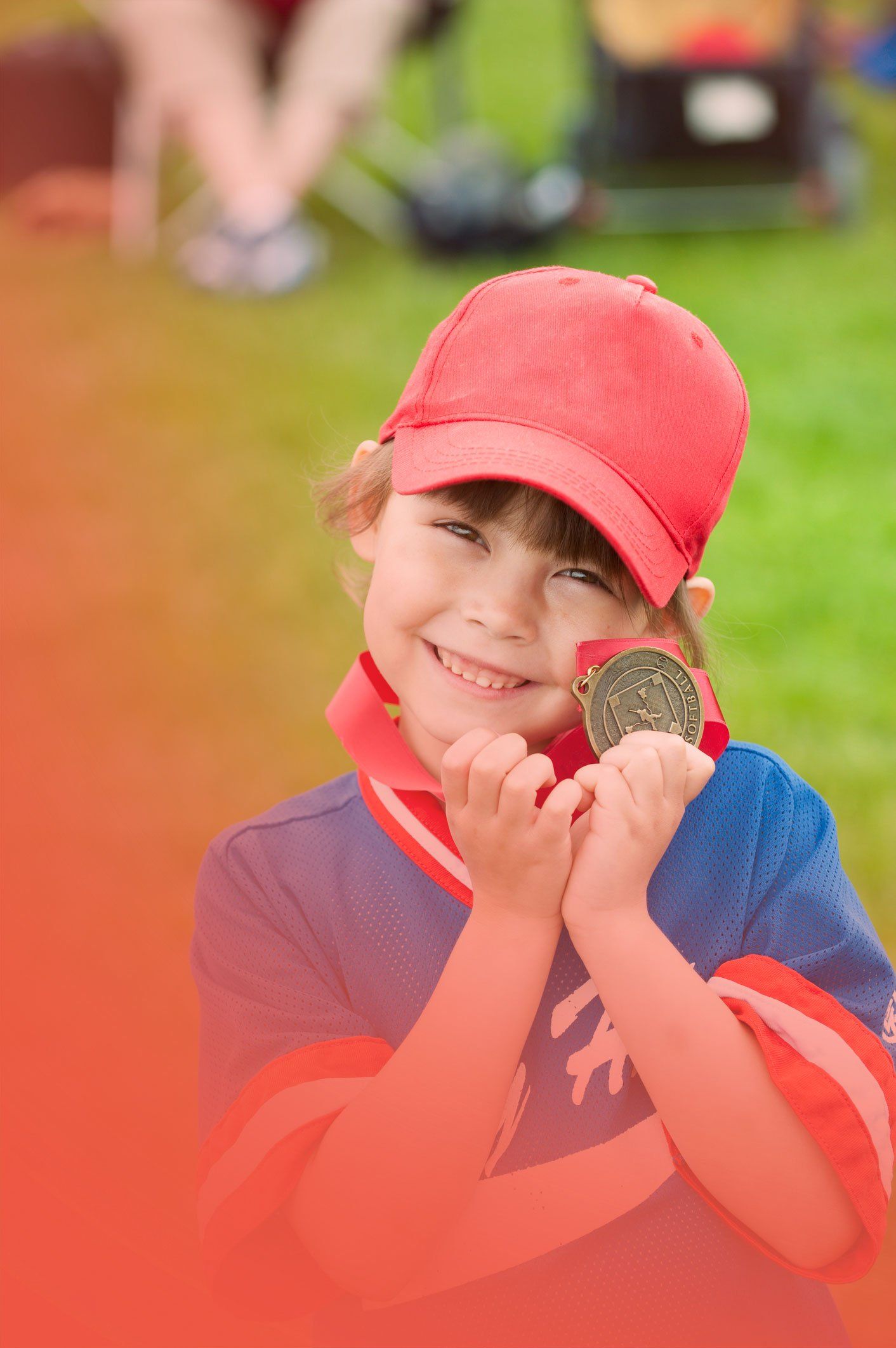 girl with gold medal