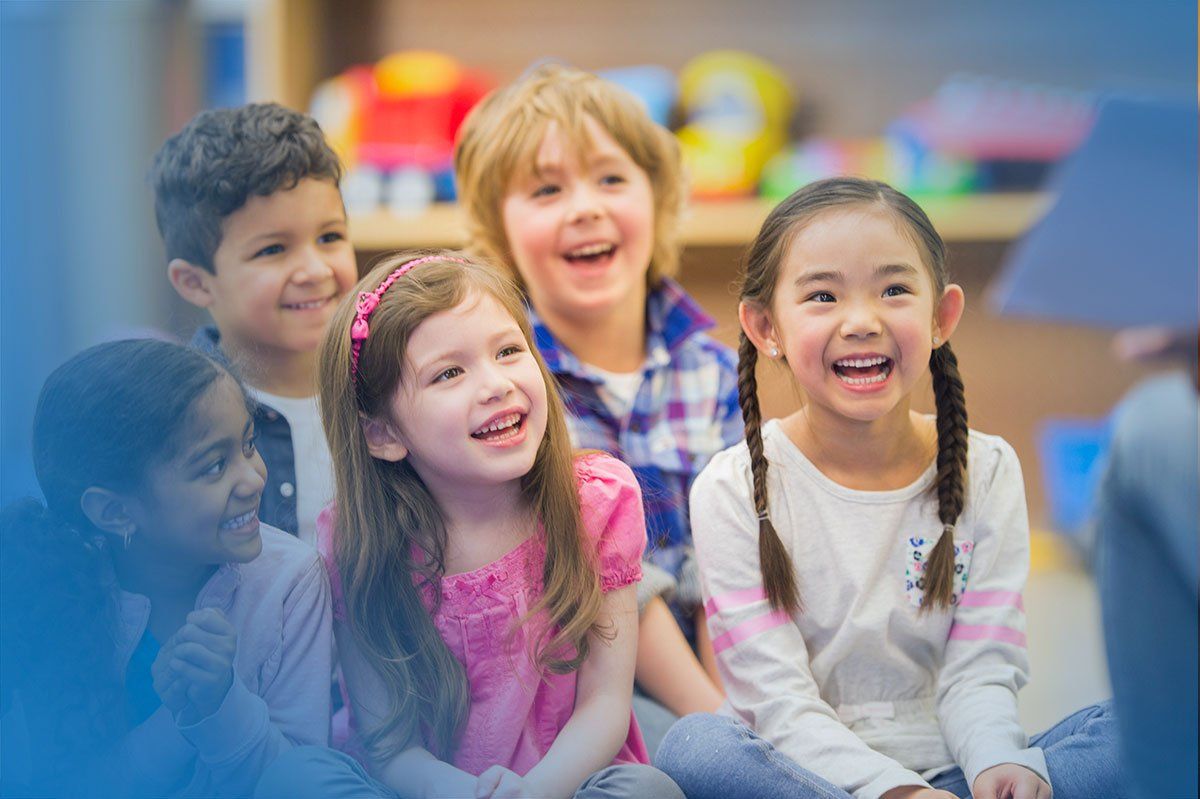 Kids laughing in Classroom