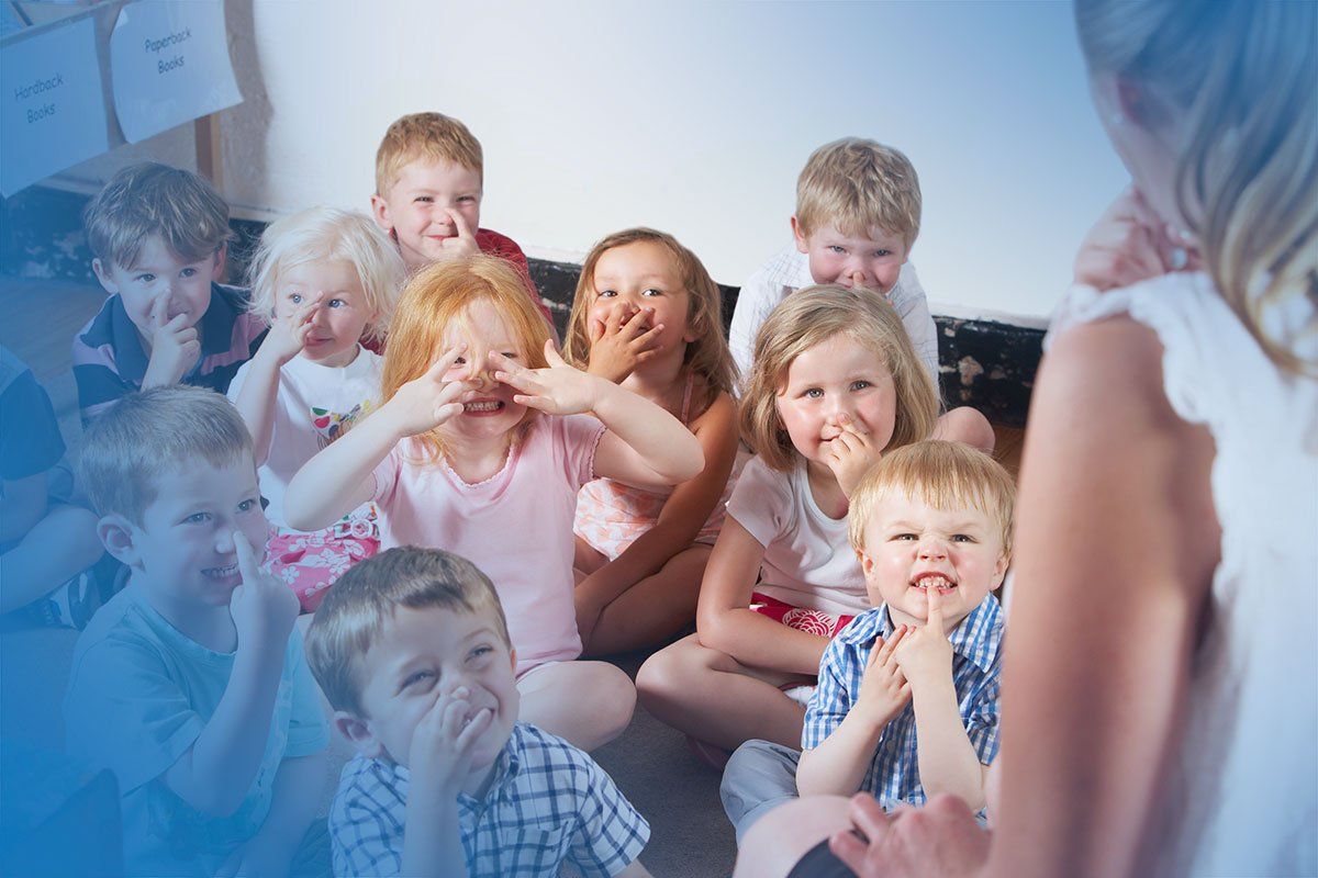 Kids laughing in Classroom