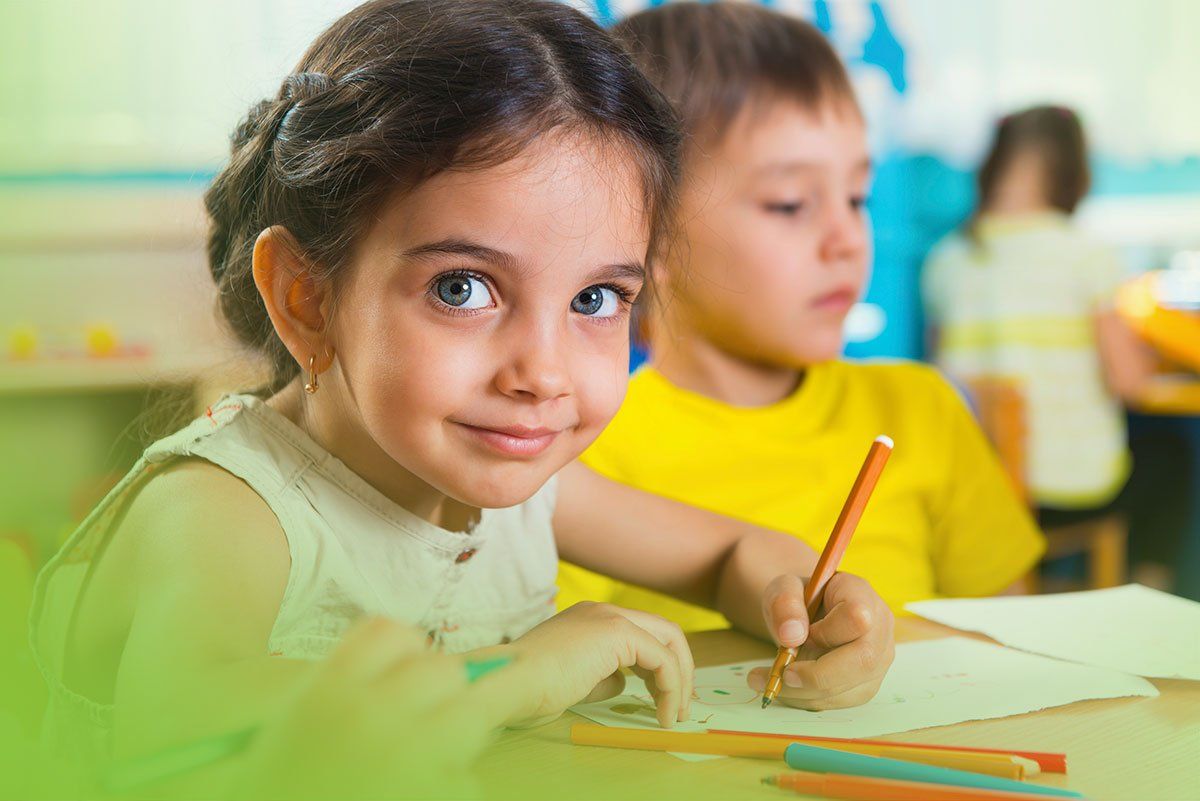 Girl doing homework