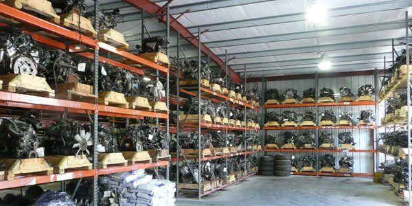 Car Engines in a Shelves— Lawrenceville, GA — Lance Used Auto Parts Car Engines in a Shelves— Lawrenceville, GA — Lance Used Auto Parts