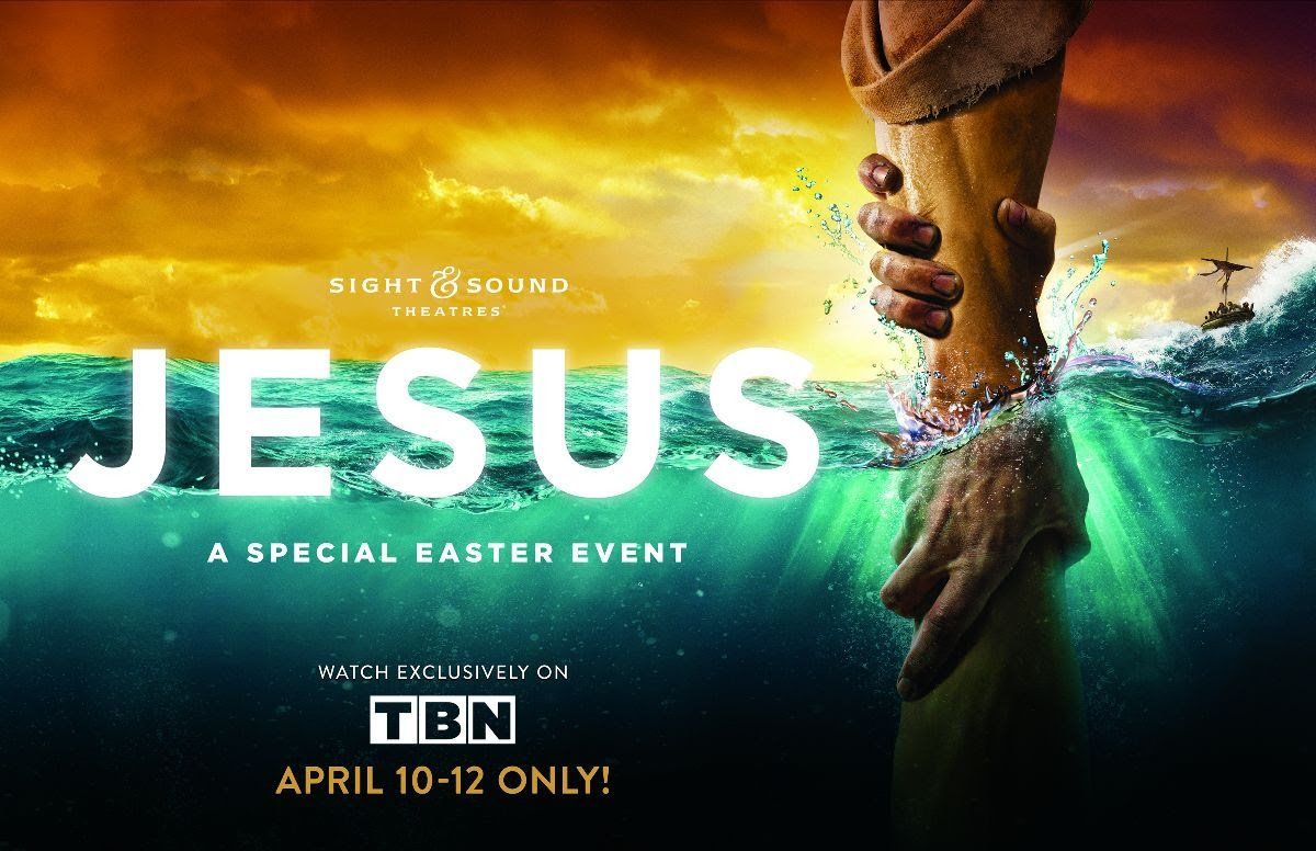 A poster for a special easter event called jesus
