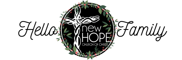A logo for a church called the new hope church.