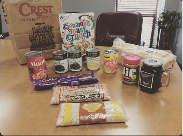 A box of cinnamon toast crunch cereal sits on a table